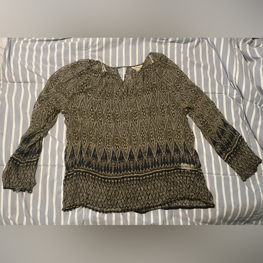 Lucky Brand Long-Sleeve Flowy Top